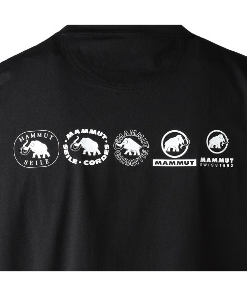 Mammut(マムート)の「QD ロゴ ヒストリー P1 プリント Tシャツ アジアンフィット / QD Logo History P1 Print T-Shirt AF(Tシャツ/カットソー・メンズ・ブラック/ホワイト・MEDIUM/LARGE/X-LARGE)」の4枚目の写真