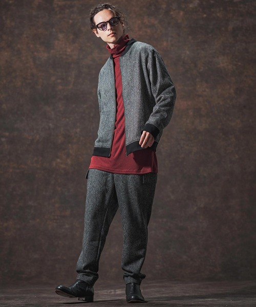 Jih Nunc（ジーヌンク）の「mlt5360-ミドル丈タートルネックカットソー(JIH-R1133)（Tシャツ/カットソー・メンズ・ブラック/パープル/レッド・L/M/S）」の9枚目の写真