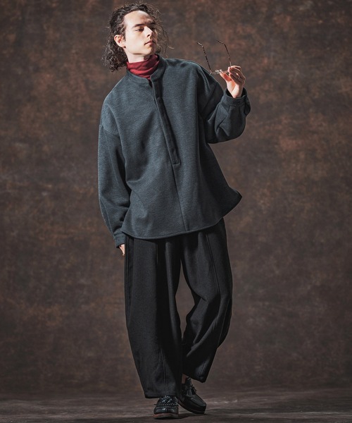 Jih Nunc（ジーヌンク）の「mlt5360-ミドル丈タートルネックカットソー(JIH-R1133)（Tシャツ/カットソー・メンズ・ブラック/パープル/レッド・L/M/S）」の10枚目の写真