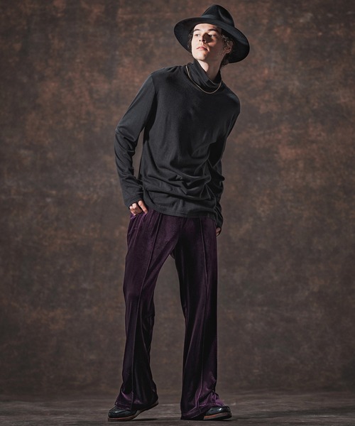 Jih Nunc（ジーヌンク）の「mlt5360-ミドル丈タートルネックカットソー(JIH-R1133)（Tシャツ/カットソー・メンズ・ブラック/パープル/レッド・L/M/S）」の14枚目の写真