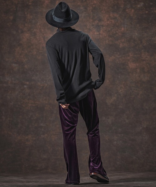 Jih Nunc（ジーヌンク）の「mlt5360-ミドル丈タートルネックカットソー(JIH-R1133)（Tシャツ/カットソー・メンズ・ブラック/パープル/レッド・L/M/S）」の16枚目の写真