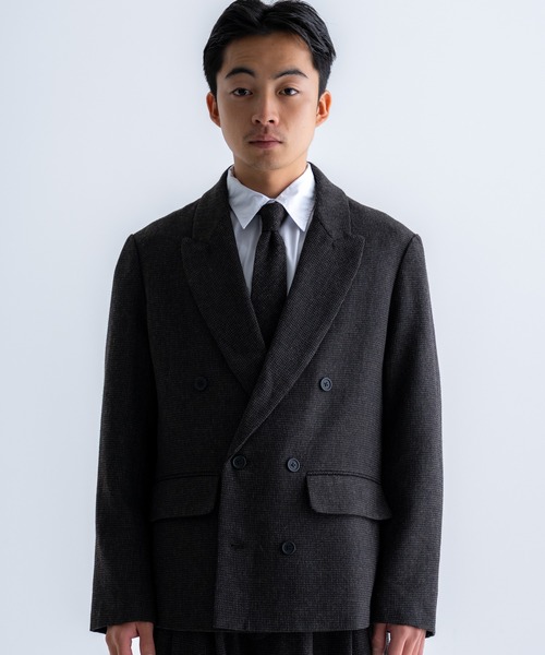 SINSS(シンス)の「Tweed classic tie / ツイードクラシックネクタイ(ネクタイ・メンズ・ブラウン/チャコール・FREE)」の7枚目の写真