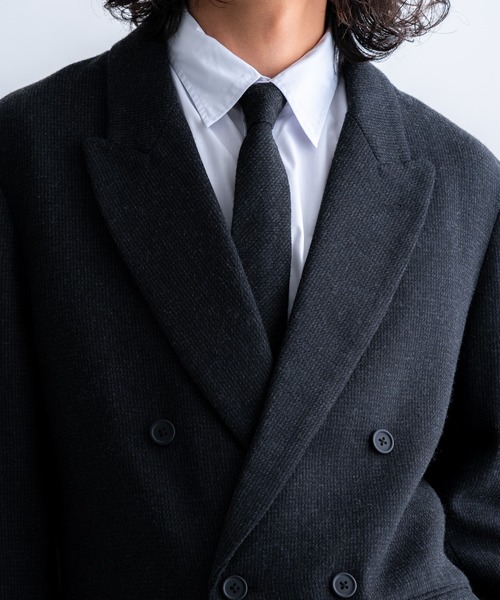 SINSS(シンス)の「Tweed classic tie / ツイードクラシックネクタイ(ネクタイ・メンズ・ブラウン/チャコール・FREE)」の6枚目の写真