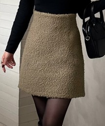 JUNOAH（ジュノア）の「ループツイードミニスカート（スカート・レディース）」