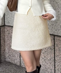 ループツイードミニスカート