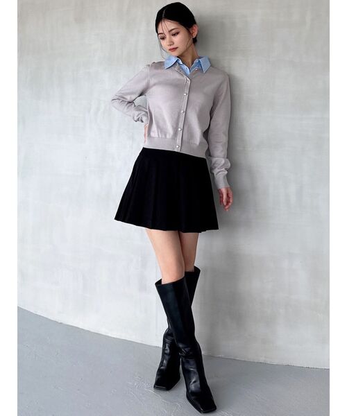 RESEXXY（リゼクシー）の「【ZOZO限定】カラードッキングニットトップス（ニット/セーター・レディース・ライトグレー/ピンク/ネイビー/ブラック・FREE）」の7枚目の写真