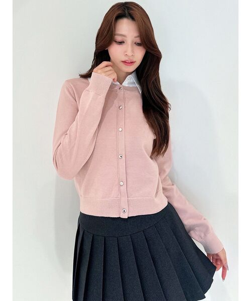 RESEXXY（リゼクシー）の「【ZOZO限定】カラードッキングニットトップス（ニット/セーター・レディース・ライトグレー/ピンク/ネイビー/ブラック・FREE）」の16枚目の写真