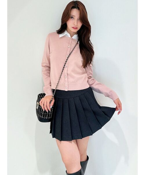 RESEXXY（リゼクシー）の「【ZOZO限定】カラードッキングニットトップス（ニット/セーター・レディース・ライトグレー/ピンク/ネイビー/ブラック・FREE）」の18枚目の写真