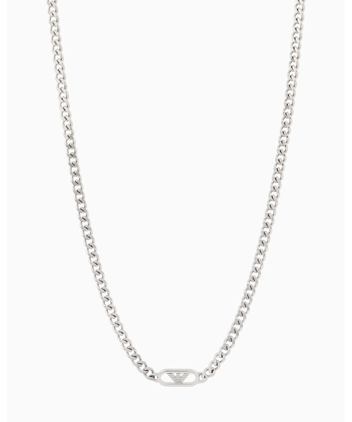 EMPORIO ARMANI（エンポリオアルマーニ）の「【エンポリオ アルマーニ】イーグルロゴ チェーンネックレス ステンレススチール（ネックレス・メンズ・その他1・FREE）」の2枚目の写真