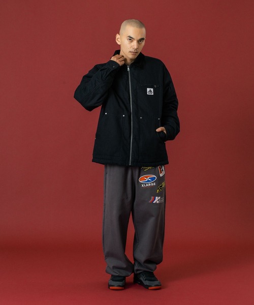 XLARGE(エクストララージ)の「MULTI LOGO SWEAT PANTS(スウェットパンツ・メンズ・ブラック/カモフラージュ/チャコール/バーガンディー・S/M/L/XL)」の18枚目の写真
