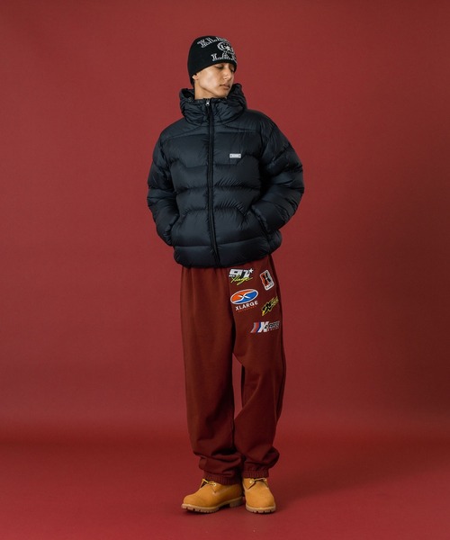 XLARGE(エクストララージ)の「MULTI LOGO SWEAT PANTS(スウェットパンツ・メンズ・ブラック/カモフラージュ/チャコール/バーガンディー・S/M/L/XL)」の13枚目の写真