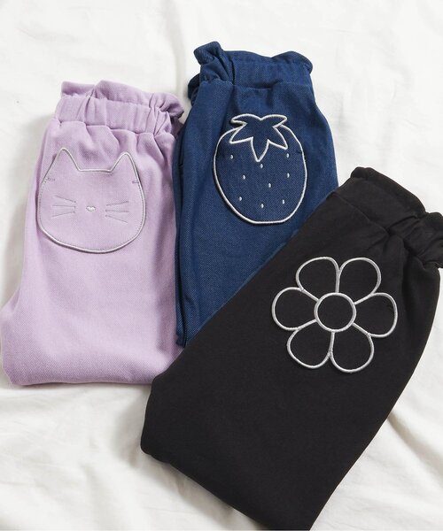 apres les cours(アプレレクール)の「【ジュニア対応】3柄ポケットモチーフカットソーパンツ(その他パンツ・キッズ・ブラック/ブルー/ラベンダー・90/100/110/120/80/130/140)」の7枚目の写真