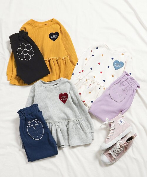 apres les cours(アプレレクール)の「【ジュニア対応】3柄ポケットモチーフカットソーパンツ(その他パンツ・キッズ・ブラック/ブルー/ラベンダー・90/100/110/120/80/130/140)」の8枚目の写真