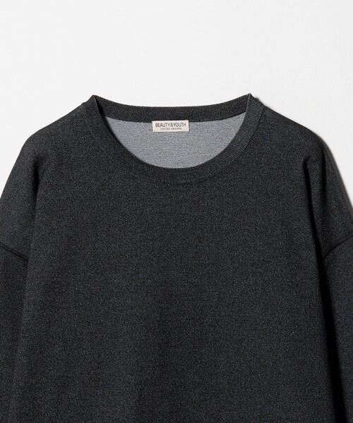 BEAUTY&YOUTH UNITED ARROWS(ビューティーアンドユースユナイテッドアローズ)の「プレーティング フェード クルーネック ニット 抗菌・防臭機能付き(ニット/セーター・メンズ・ライラック/ブラック/ライトグレー・XL/L/S/M)」の18枚目の写真