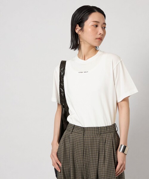 CITEN(シテン)の「【別注】<CITEN>Hanes×CITEN 2パックロゴT(Tシャツ/カットソー・レディース・ホワイト・S/M)」の2枚目の写真