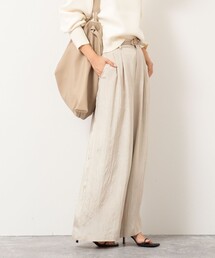NOLLEY’S | ウォッシャブルクラッシュサテンワイドパンツ(その他パンツ)