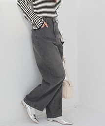 Honeys（ハニーズ）の「ストレートパンツ(股下66cm)（デニムパンツ）」