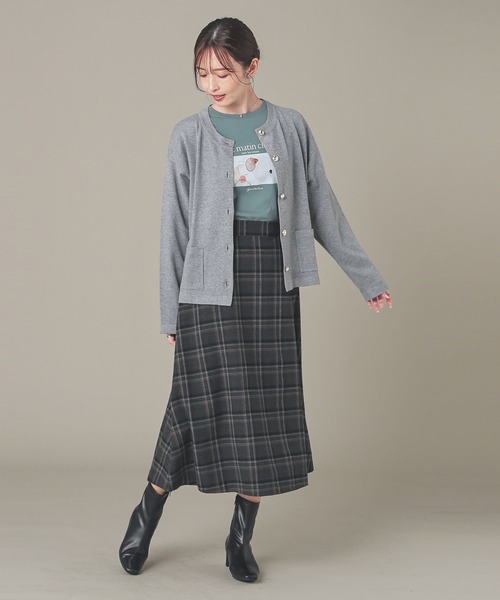 GLACIER lusso(グラシアルッソ)の「フォトプリントTシャツ(Tシャツ/カットソー・レディース・グリーン/ホワイト×グレー/スミクロ/ホワイト×ピンク・L/LL/S/M)」の12枚目の写真
