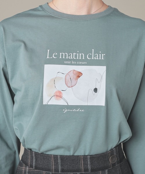 GLACIER lusso(グラシアルッソ)の「フォトプリントTシャツ(Tシャツ/カットソー・レディース・グリーン/ホワイト×グレー/スミクロ/ホワイト×ピンク・L/LL/S/M)」の18枚目の写真