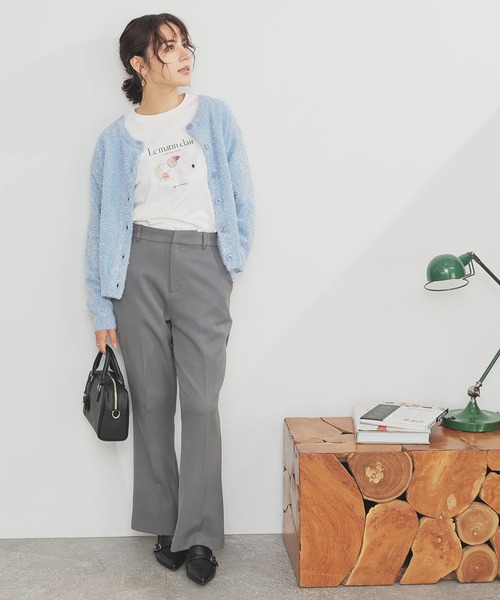 GLACIER lusso(グラシアルッソ)の「フォトプリントTシャツ(Tシャツ/カットソー・レディース・グリーン/ホワイト×グレー/スミクロ/ホワイト×ピンク・L/LL/S/M)」の19枚目の写真