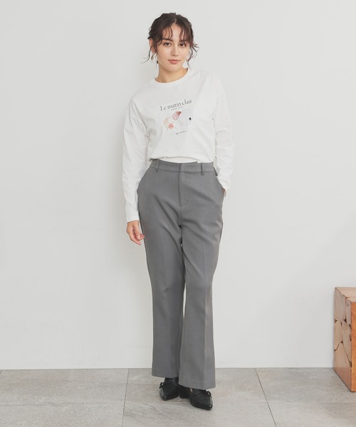 GLACIER lusso(グラシアルッソ)の「フォトプリントTシャツ(Tシャツ/カットソー・レディース・グリーン/ホワイト×グレー/スミクロ/ホワイト×ピンク・L/LL/S/M)」の21枚目の写真