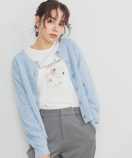 GLACIER lusso(グラシアルッソ)の「フォトプリントTシャツ(Tシャツ/カットソー・レディース・グリーン/ホワイト×グレー/スミクロ/ホワイト×ピンク・L/LL/S/M)」の22枚目の写真