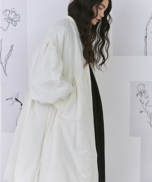 Libra Cue(リブラ キュー)の「MA-1モンスターコート(ダウンジャケット/コート・レディース・ブラック/カーキ/ネイビー/アイボリー・FREE)」の7枚目の写真