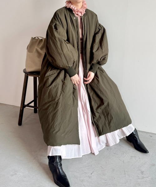 ★本日限定13500円！！★Libra Cue MA-1モンスターコート カーキ セール】MA-1モンスターコート（ダウンジャケット/コート）｜Libra Cue