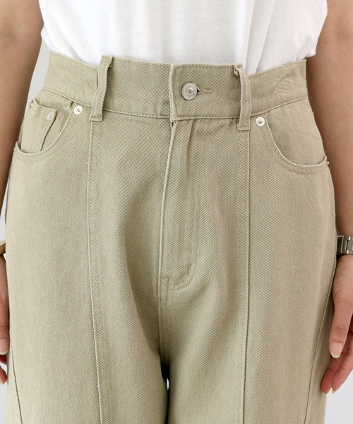 綿ツイル切替ワイドパンツ（その他パンツ）｜Aletta vita（アレッ