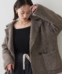 RIVE DROITE | 予約【インフルエンサーYossshiiii企画】ボアライクコーディガン(その他アウター)