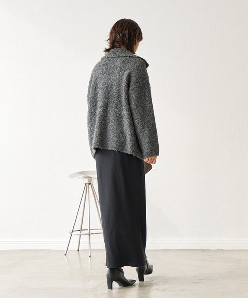 RIVE DROITE(リヴドロワ)の「【インフルエンサーYossshiiii企画】ボアライクコーディガン(その他アウター・レディース・グレイッシュベージュ/オフホワイト/チャコールグレー/モカ・FREE)」の22枚目の写真