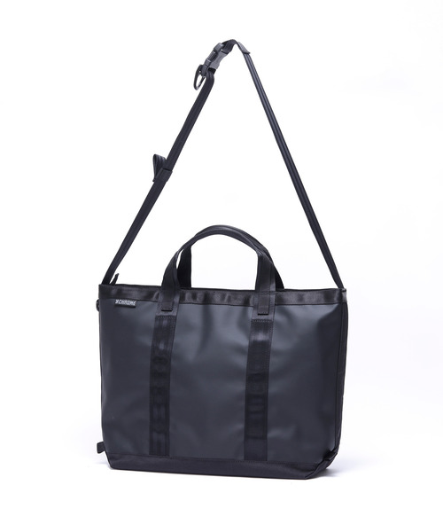 CHROME（クローム）の「［ CHROME / クローム ］GROCERY TOTE MSNGR 15L MABK_MATTE BLACK / グローサリー トート メッセンジャー 15L マット ブラック 耐水 トートバッグ（トートバッグ・メンズ・ブラック系その他・FREE）」の4枚目の写真