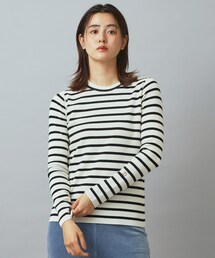 DRESSTERIOR（ドレステリア）の「ストレッチフルニードルボーダーニット（ニット/セーター・レディース）」