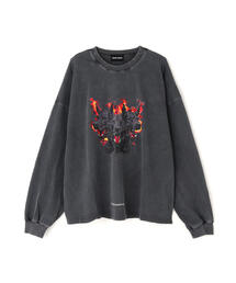 DANKE SCHON（ダンケシェーン）の「【WEB&DEPOT限定】DankeSchon/ダンケシェーン/PIGMENT L/S TEE DOG（Tシャツ/カットソー）」