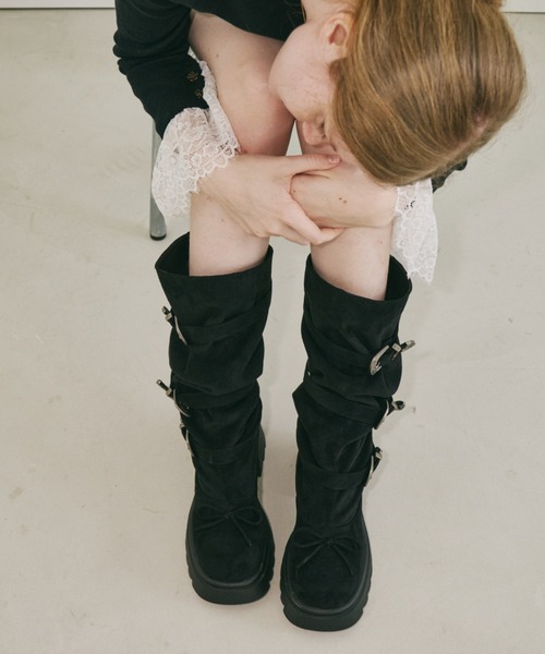 2way kushu-kushu suede boots / 2wayスエードブーツ（ブーツ）｜idem