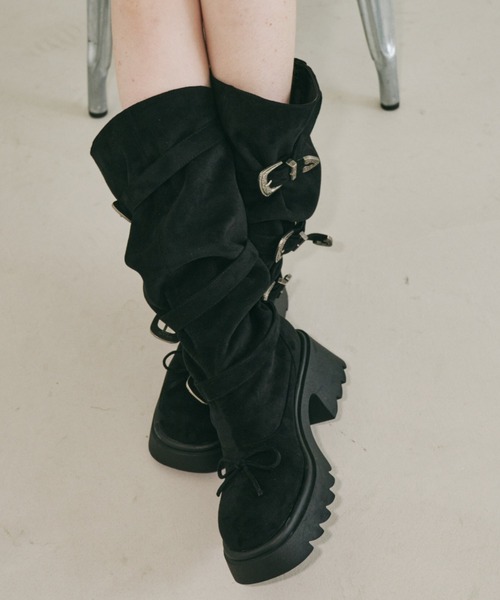 2way kushu-kushu suede boots / 2wayスエードブーツ（ブーツ）｜idem