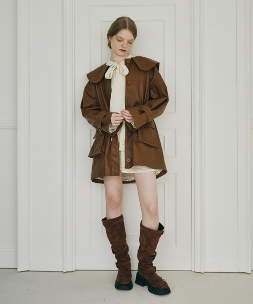 idem(イデム)の「2way kushu-kushu suede boots / 2wayスエードブーツ(ブーツ・レディース・ブラウン/ブラック・SMALL/MEDIUM/LARGE)」の21枚目の写真