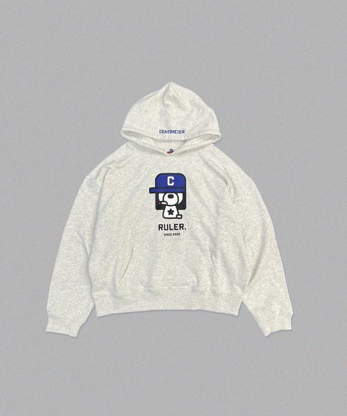centimeter(センチメーター)の「Boxy ruler hoodie(パーカー・メンズ・ヘザーグレー/ブラック/ピンク・MEDIUM/LARGE/X-LARGE)」の2枚目の写真