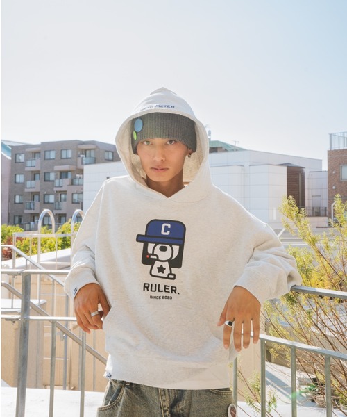 centimeter(センチメーター)の「Boxy ruler hoodie(パーカー・メンズ・ヘザーグレー/ブラック/ピンク・MEDIUM/LARGE/X-LARGE)」の13枚目の写真