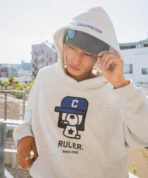 centimeter(センチメーター)の「Boxy ruler hoodie(パーカー・メンズ・ヘザーグレー/ブラック/ピンク・MEDIUM/LARGE/X-LARGE)」の12枚目の写真