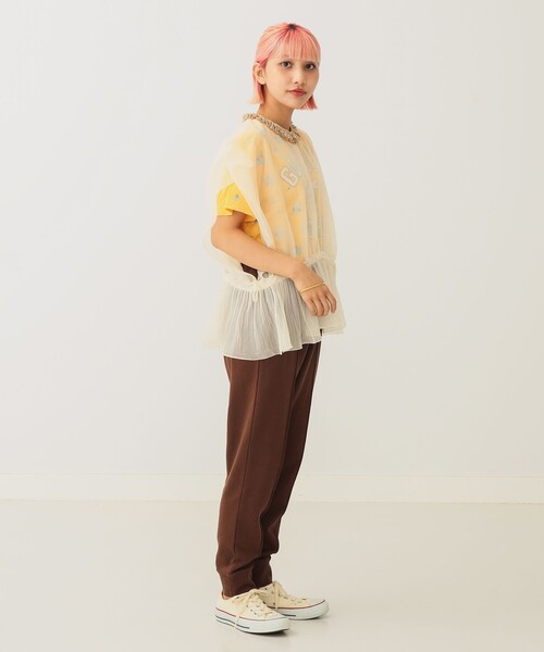 BEAMS COUTURE(ビームスクチュール)の「シースルー ニットベスト(ベスト・レディース・ブラック/ベージュ/オフホワイト・ONE SIZE)」の20枚目の写真