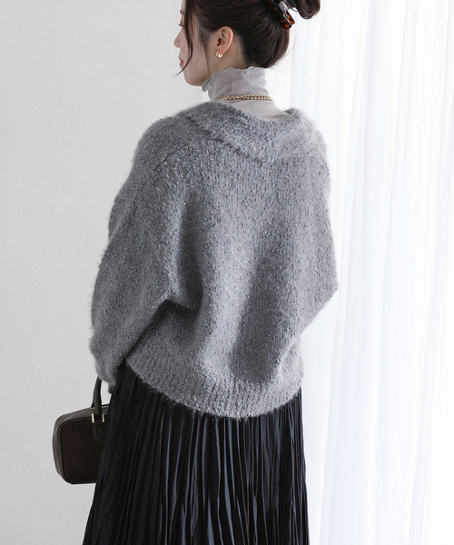 La TOTALITE(ラトータリテ)の「【洗える】ポップヤーンボレロカーディガン(カーディガン/ボレロ・レディース・ピンク/チャコールグレー/ホワイト・FREE)」の15枚目の写真