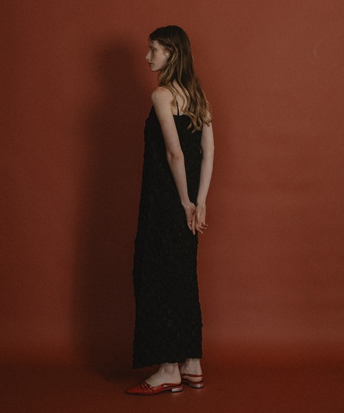 et.UNiVER(エトユニベール)の「Shirred layered dress set(ドレス・レディース・ブラック/グレー/キャメル・SMALL/MEDIUM/LARGE)」の5枚目の写真
