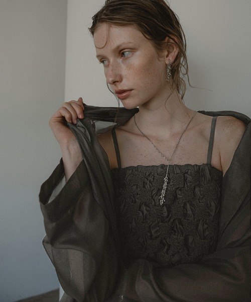 et.UNiVER(エトユニベール)の「Shirred layered dress set(ドレス・レディース・ブラック/グレー/キャメル・SMALL/MEDIUM/LARGE)」の22枚目の写真