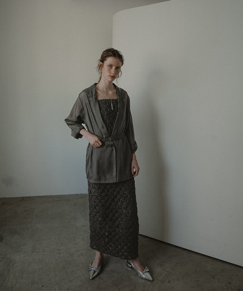 【値下げ交渉可】Shirred layered dress set Shirred layered dress set（ドレス）｜et.UNiVER（エトユニベール）の