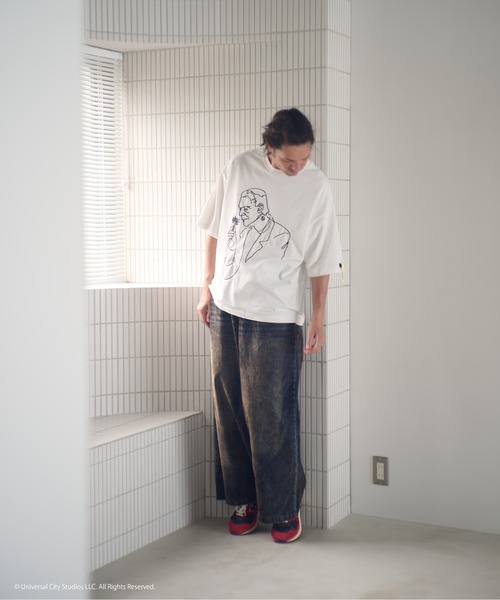ADAM PATEK(アダムパテック)の「ADAMPATEK/Frankenstein flower stitch T/フランケンシュタイン刺繍Tシャツ(AP2524021)(Tシャツ/カットソー・レディース・ブラック/ホワイト・2/1)」の15枚目の写真