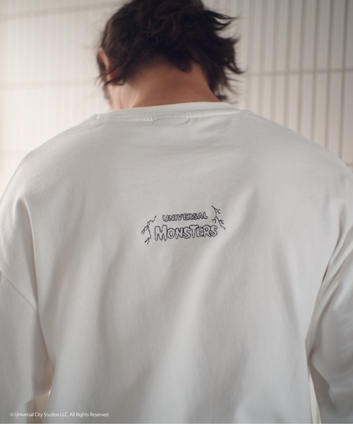 ADAM PATEK(アダムパテック)の「ADAMPATEK/Frankenstein flower stitch T/フランケンシュタイン刺繍Tシャツ(AP2524021)(Tシャツ/カットソー・レディース・ブラック/ホワイト・2/1)」の19枚目の写真