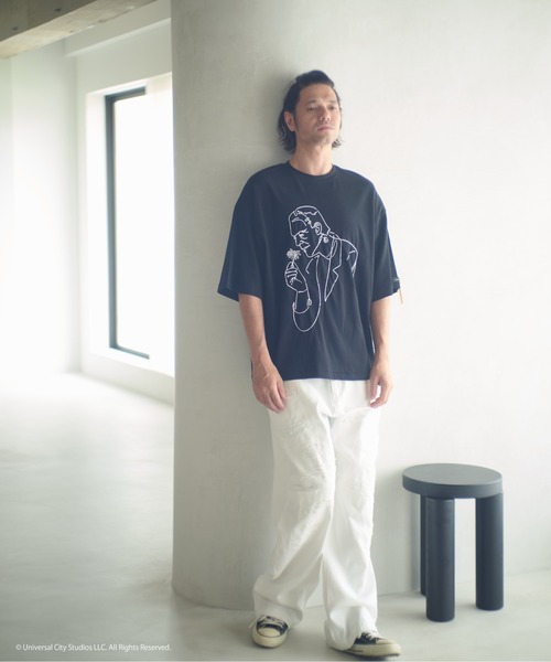 ADAM PATEK(アダムパテック)の「ADAMPATEK/Frankenstein flower stitch T/フランケンシュタイン刺繍Tシャツ(AP2524021)(Tシャツ/カットソー・レディース・ブラック/ホワイト・2/1)」の7枚目の写真