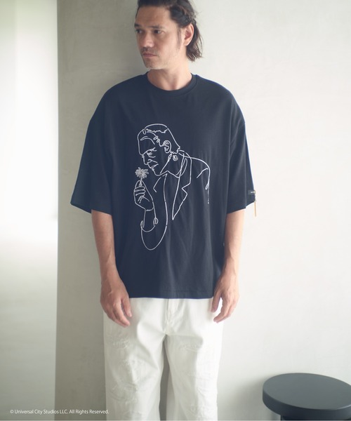ADAM PATEK(アダムパテック)の「ADAMPATEK/Frankenstein flower stitch T/フランケンシュタイン刺繍Tシャツ(AP2524021)(Tシャツ/カットソー・レディース・ブラック/ホワイト・2/1)」の10枚目の写真