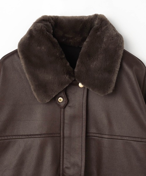 NICOLE CLUB(ニコル クラブ)の「2wayヴィンテージ加工ブルゾン(ブルゾン・レディース・オフホワイト/ブラウン・MEDIUM)」の22枚目の写真